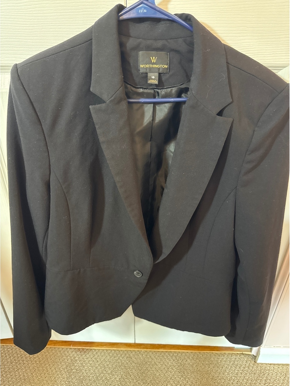 Worthington Women's Black Suit Jacket Size 18